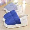 Pantuflas de algodón impermeables para mujer, otoño e invierno, para interiores, hogar, pareja, lindas, antideslizantes, de felpa, algodón de confinamiento, los hombres pueden usarlas afuera