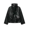 Chaqueta de Motocicleta de Cuero Sintético Elegante y de Moda para Mujer Estilo Europeo y Americano Transfronterizo 2026 4341703
