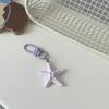 Llavero Estilo Resort Linda Estrella de Mar Colgante Pareja Dulce de Dibujos Animados Regalo Accesorios Colgantes para Mochila Escolar Bolsa