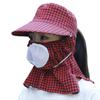 Sombrero de verano para mujer, de ala grande, para exteriores, resistente a los rayos UV, para recoger té, protección solar, mascarilla, venta al por mayor