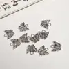 Aleación con Cuentas DIY Retro Mariposa Cruz Unicornio Colgante Hecho a Mano Agujero para Colgar Pulsera Nuevo Chinoiserie Lazo
