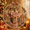 Atrapasoles de Arte Diamante Navideño Pintura Estilo Diamante Acrílico Navideño F