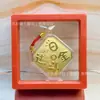 Popular Chapado en Oro 38 Piezas Día de la Reina Día de la Diosa Ma Zu Cuadrado Colgante Bolso Teléfono Llavero Venta al por Mayor Transfronterizo
