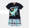 Ropa de Casa Manga Corta para Niños con Historia de Aviones Traje de Verano para Niños Traje para Aire Acondicionado Pijama de Dibujos Animados C04