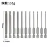 Venta al por mayor transfronteriza 50-75-100 mm hueco Torx extendido S2 puntas juego de puntas de destornillador con vástago hexagonal