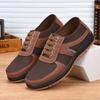 Sapatos de Pano Antigos de Pequim Masculinos Antiderrapantes Resistentes ao Desgaste Sapatos de Trabalho Slip-on Sapatos Casuais Sapatos de Lona Respiráveis
