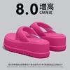 Chanclas de Suela Gruesa para Mujer con Sensación de Pisar Mierda, Nueva Ropa de Verano 2025, Sandalias de Playa Seaside Antideslizantes de Moda y Versátiles