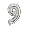 Globos Digitales de 32 pulgadas Empacados Individualmente, Decoraciones de Cumpleaños Versión Americana, Globos Decorativos Flotantes de Papel de Aluminio con Helio