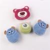 Cure Fofo Desenho Animado Cabelo Azul Estranho Boneca Urso Morango Broche DIY Bolsa Meias Acessórios Acessórios de Vestuário