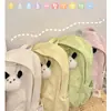 Liquidação Especial - Mochila Estudante Universitária Feminina Estilo K Ins Grande Capacidade Cor Sólida Simples Mochila Mochila Feminina