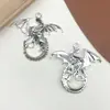 Acessórios de Liga para Joias DIY Vintage Transfronteiriços Pingente de Colar Dragão Verde Antigo Pterossauro Itens de Nicho Galvanizados