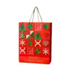 Bolsa de Mano Souvenir Festival de Navidad Bolsa de Regalo de Papel Kraft Engrosado Bolsa para Empaquetar Regalos de Nochebuena Venta al por Mayor