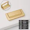 Sem Furos Moderno Simples Invisível Alça Escura para Porta de Armário Gaveta Guarda-roupa Anel de Puxar