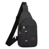 Riñonera de lona transfronteriza nueva para hombre, bolsa de pecho para hombre, mochila de moda para hombre, bolso de hombro, bolsa cruzada deportiva multifuncional