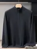 Albas Pequeño Cachemir 100% Cachemir Tejidos de Punto para Hombre Media Cremallera Alta Ropa de Punto Casual de Negocios Ropa de Punto