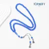 Nuevo Estilo Pakistaní 99 Cuentas Árabes para Rezar Tasbih Pulsera de Cuentas para Rezar Doble Extremo