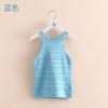 Camisola Feminina Verão 2026 Novo Estilo Coreano Cor Sólida Tricotada Gola Halter Camiseta Sem Mangas de Verão Infantil Tendência