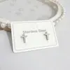 Oferta Especial Venta Caliente Pendientes de Acero de Titanio de Alta Calidad Lujo Ligero para Mujer, Accesorios de Oreja Versátiles de Moda Tendencia con Forma de Corazón, Opciones de Color y Cantidad