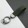 Chaveiro Popular de Camurça para Carro Transfronteiriço, Chaveiro de Corda de Couro, Pingente com Logo de Carro, Chaveiro Personalizado Anti-Perda