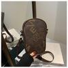 Bolso cruzado de hombro de cuero PU con textura de impresión de letras retro, gran capacidad, nueva tendencia de moda primavera 2025
