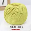 Fio de Algodão Oco para Quatro Estações 2mm Algodão Linho Tricô Manual DIY Chapéu Bolsa Crochê Capa de Copo Fio Redondo Coreano