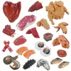 Carne falsa alitas de pollo camarones abulón salchicha modelo de comida decoración creativa para niños diseño de supermercado ayudas de enseñanza para jugar