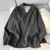 Conjunto de Pijama de Dos Piezas para Hombre de Algodón Nube Doble Largo para Primavera y Otoño Cárdigan Simple con Solapas Ropa de Casa Se Puede Usar Afuera Delgado