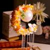 Lanterna de Flor de Borboleta Acessórios Hanfu Antigos Lanterna de Lótus Portátil Foto Luminosa Adereços Diy Feito à Mão Caseiro