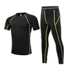 Traje de treino justo para crianças, segunda pele de basquete para meninos outono/inverno, conjunto esportivo, camiseta de manga longa de secagem rápida, para futebol e corrida