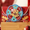 2026 Ano do Cavalo Envelopes Vermelhos Rotativos Criativos, Envelopes de Dinheiro de Ano Novo, Sacos de Envelope Vermelho 3D de Ano Novo Infantil para o Festival da Primavera