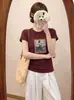 Camiseta de Algodão Canelado Guangzhou Treze Fábricas 220g para Mulheres, Direto da Fábrica, Top de Manga Curta Slim Fit para o Verão, Exclusivo para Atacado