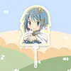 Puella Magi Madoka Magica Placa de Pegada Grande em Formato de Leque Mercadoria de Suporte para Shows Estilo Igual ao do Tiktok