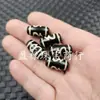 Contas Dzi Dente de Tigre Preto e Branco, Contas Soltas de Jade, Vaso de Três Olhos de Ágata, Contas Cilindricas Naif, Contas de Arroz, Joias Lezi