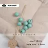 Materiales de Cuentas Pulidas Acrílicas Kit de Cuentas DIY Multicolor Hecho a Mano Cuentas Redondas de 10 mm Cuentas Sueltas Colgante de Bolsa Dulce