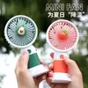 Ventilador Pequeño de Mano, Mini Ventilador Portátil Recargable para Oficina, Ventilador de Escritorio Silencioso USB para Residencias Estudiantiles