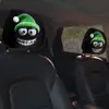 Nueva Funda Elástica Transfronteriza Negra con Estampado de Coche de Dibujos Animados para Reposacabezas, Gorro Peculiar y Divertido, Dropshipping Temu