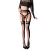 Meias Fio Dental de Renda Sexy com Cores Contrastantes, Tentação do Desejo Puro, Meias Longas Apaixonadas que Não Caem