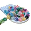 Brocas Coloridas de Resina 16mm Onda de Luz Furo Reto Acessórios para Pendurar Pulseira de Contas Artesanal Caneta de Contas Corrente de Celular