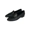 Mocassins de Couro Genuíno para Mulheres, Sapatos Slip-On de Solado Macio para o Dia a Dia, Sapatos Flats de Couro com Forro de Pele de Ovelha