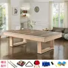 Mesa de Billar Redonda para Bares, KTVs, Lugares de Fiesta, Mesa de Billar Estilo Americano Ocho Bola Negra Estándar para Adultos, Interior Dos en Uno