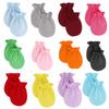 Estilo Primavera/Verano/Otoño/Invierno Guantes Anti-Arañazos para Bebé Recién Nacido Color Sólido Guantes Elásticos para Bebé Infantil 0-1 Año