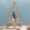 Suministros para Decoración Navideña Adornos Creativos Tallados Huecos de Reno para Árbol de Navidad Adornos de Artesanía en Madera para Fiestas en Casa