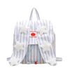 Versão Coreana da Nova Mochila Escolar para Alunos do Ensino Médio e Universitário, Mochila Fofa com Orelhas de Coelho e Estrelas, Mochila Casual Colorida para Meninas