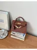 Bolsos Transfronterizos para Mujer Nuevo Vintage Versátil Bolso de Hombro Kelly Bolso de Mano para Dama Bolso Cruzado para Viajero Frecuente Platino