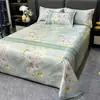 Conjunto de Tapetes Refrescantes de Seda de Gelo para o Verão, Tapete Macio, Tapete de Ar Condicionado, Lençol de Cama Doméstico, Lavável à Máquina, Tapete de Presente, Comércio Atacadista do Fabricante
