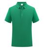Camisa Polo de Negócios de Alta Qualidade Roupa de Trabalho Corporativa Camiseta Esportiva de Manga Curta com Gola Virada para Baixo, Camisa Cultural Publicitária com Logotipo Bordado
