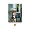 Venta caliente de comercio exterior interesante gato negro pintor mundialmente famoso Monet Van Gogh Gustav obra maestra pintura decorativa núcleo