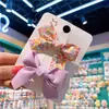 Horquilla con lazo floral de estilo coreano fresco para niña, pinza de presión de color macarrón, pinza con diseño de mar que fluye, juego de pinzas laterales, accesorios para el cabello