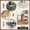 Cadeira Simples com Encosto Banqueta para Casa Cadeira de Escritório Cadeira para Computador Quarto de Estudante Cadeira Dobrável Peça Única