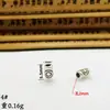 Xizang Plata Estilo Retro Barril Recto Cuentas DIY Accesorios para Joyería Hecha a Mano Pulsera Collar Cuentas de Agujero Grande Accesorios Metabo
